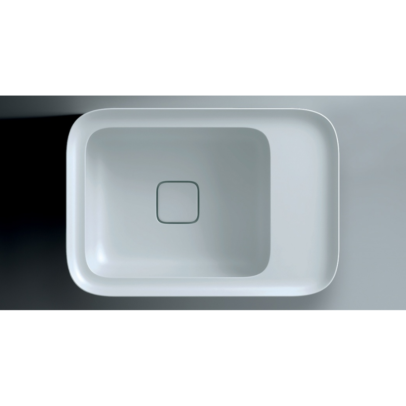 VALDAMA Cameo -  Lavabo en céramique encastrable 55 x 38 h4. Lavabo avec 3 trous