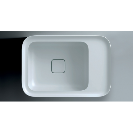 VALDAMA Cameo - Lavabo in ceramica da incasso 55 x 38 h4. Lavabo con 3 fori