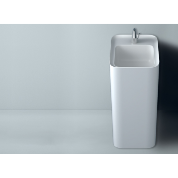 VALDAMA Cameo - Lavabo freestanding in ceramica con scarico a parete/terra