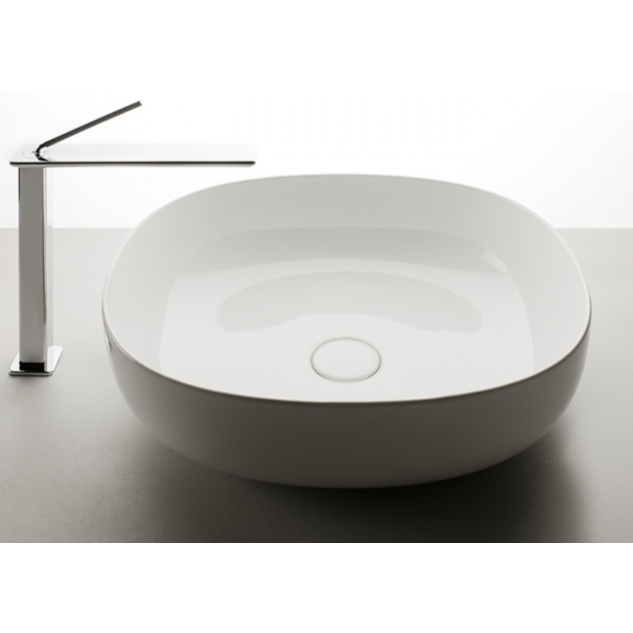 VALDAMA Pod - Ceramic countertop basin 50 x 45 h15