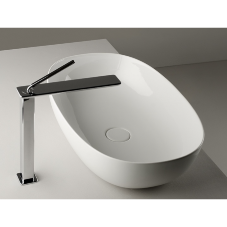 VALDAMA Pod - Ceramic countertop washbasin 60 x 38 h15