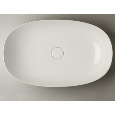 VALDAMA Pod - Ceramic countertop washbasin 60 x 38 h15