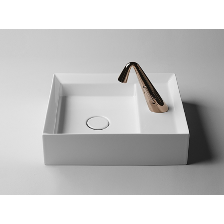 VALDAMA Cut - Lavabo in ceramica da appoggio e sospeso 38 x 45 h12