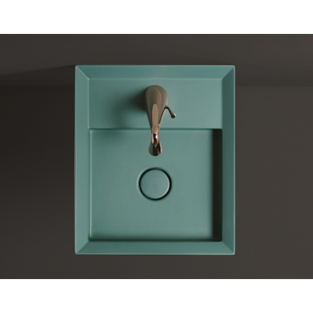 VALDAMA Cut - Lavabo in ceramica da appoggio e sospeso 38 x 45 h12