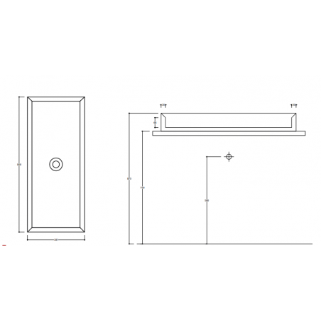 VALDAMA Cut - Lavabo en céramique 90x38 h12 tout bain