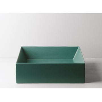 VALDAMA Track - Lavabo in ceramica da appoggio 38x38 h12