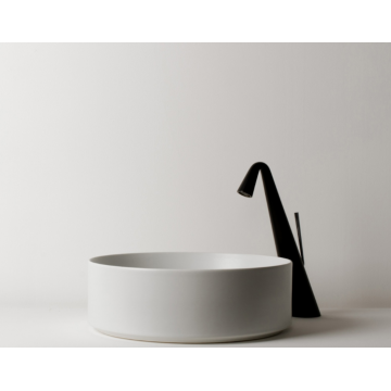 VALDAMA Track -  Ceramic countertop washbasin Ø40 h14 round