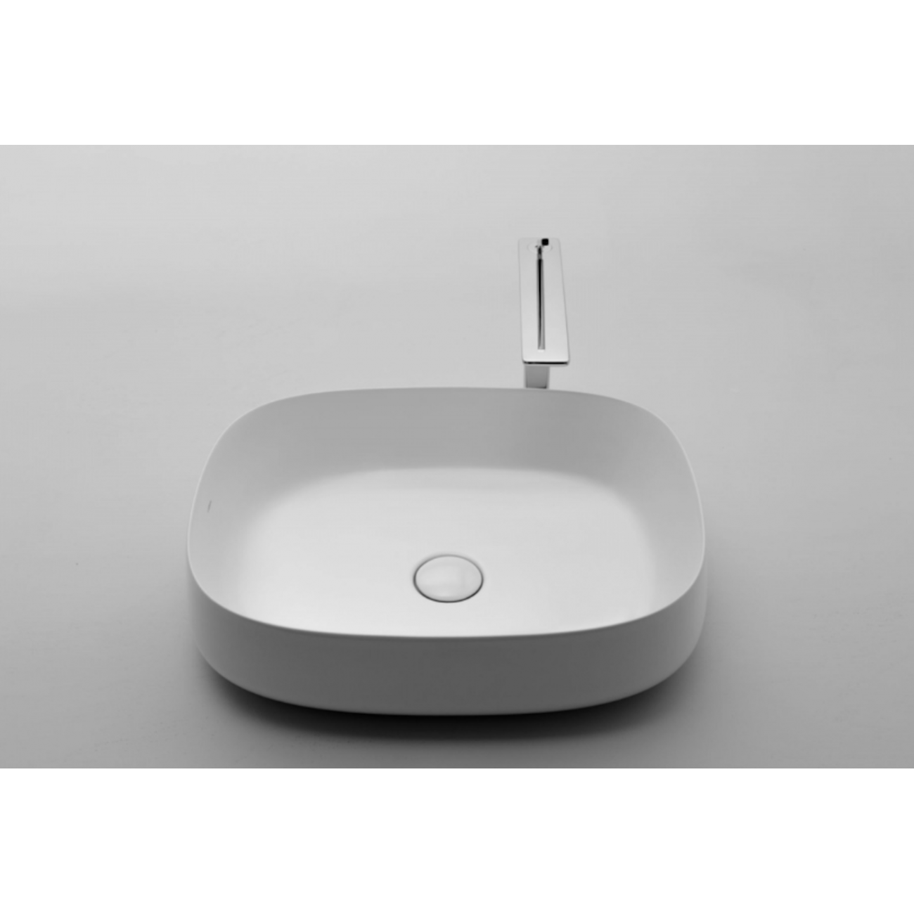 VALDAMA Seed - Lavabo in ceramica da appoggio 55x42 h15