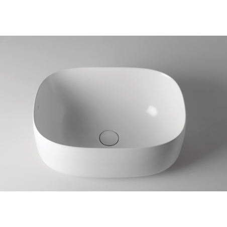 VALDAMA Seed - Lavabo in ceramica da appoggio 55x40 h24