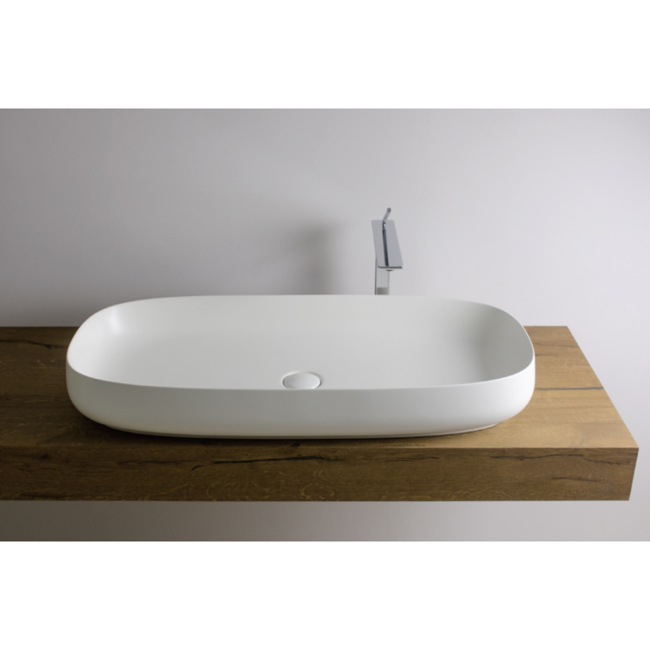 VALDANA Seed - Lavabo in ceramica da appoggio 90 x 42 h13
