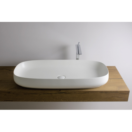 VALDANA Seed - Lavabo in ceramica da appoggio 90 x 42 h13