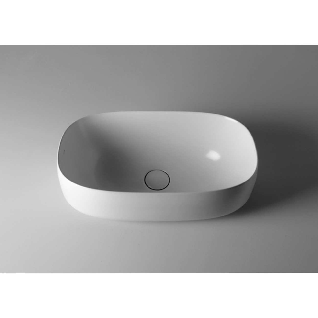 VALDAMA Seed - Lavabo in ceramica da appoggio 55x30 h18