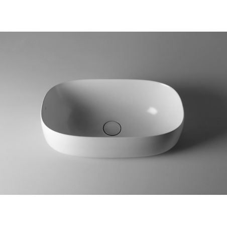 VALDAMA Seed - Lavabo in ceramica da appoggio 55x30 h18