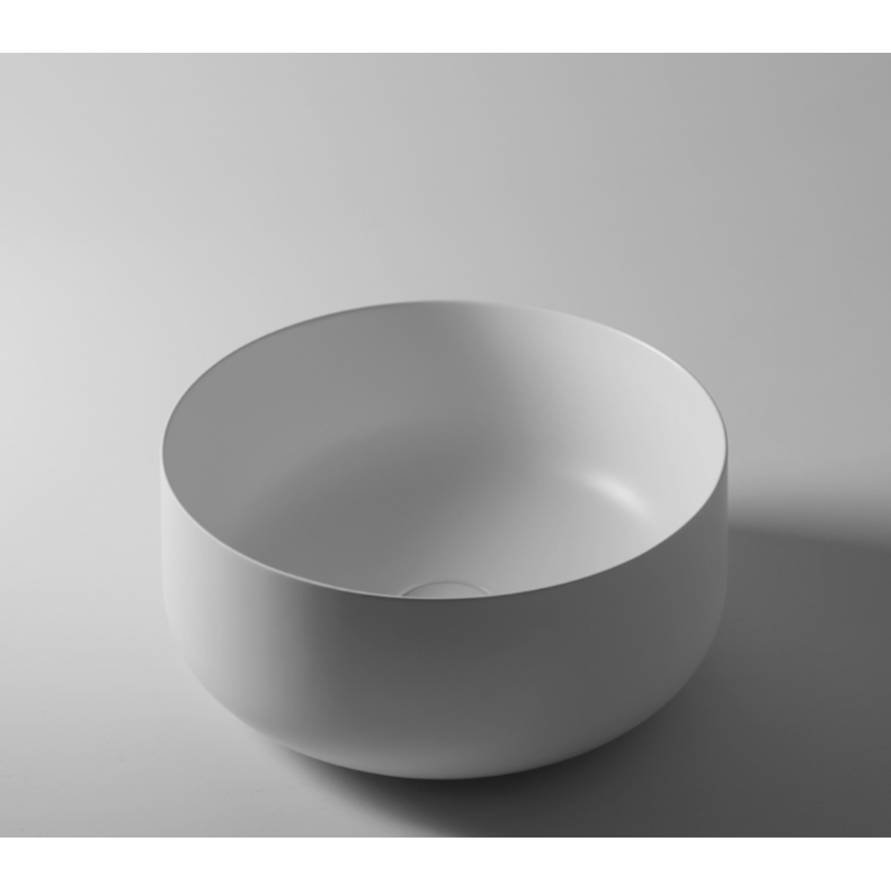 VALDAMA Seed - Lavabo in ceramica da appoggio Ø40 h18