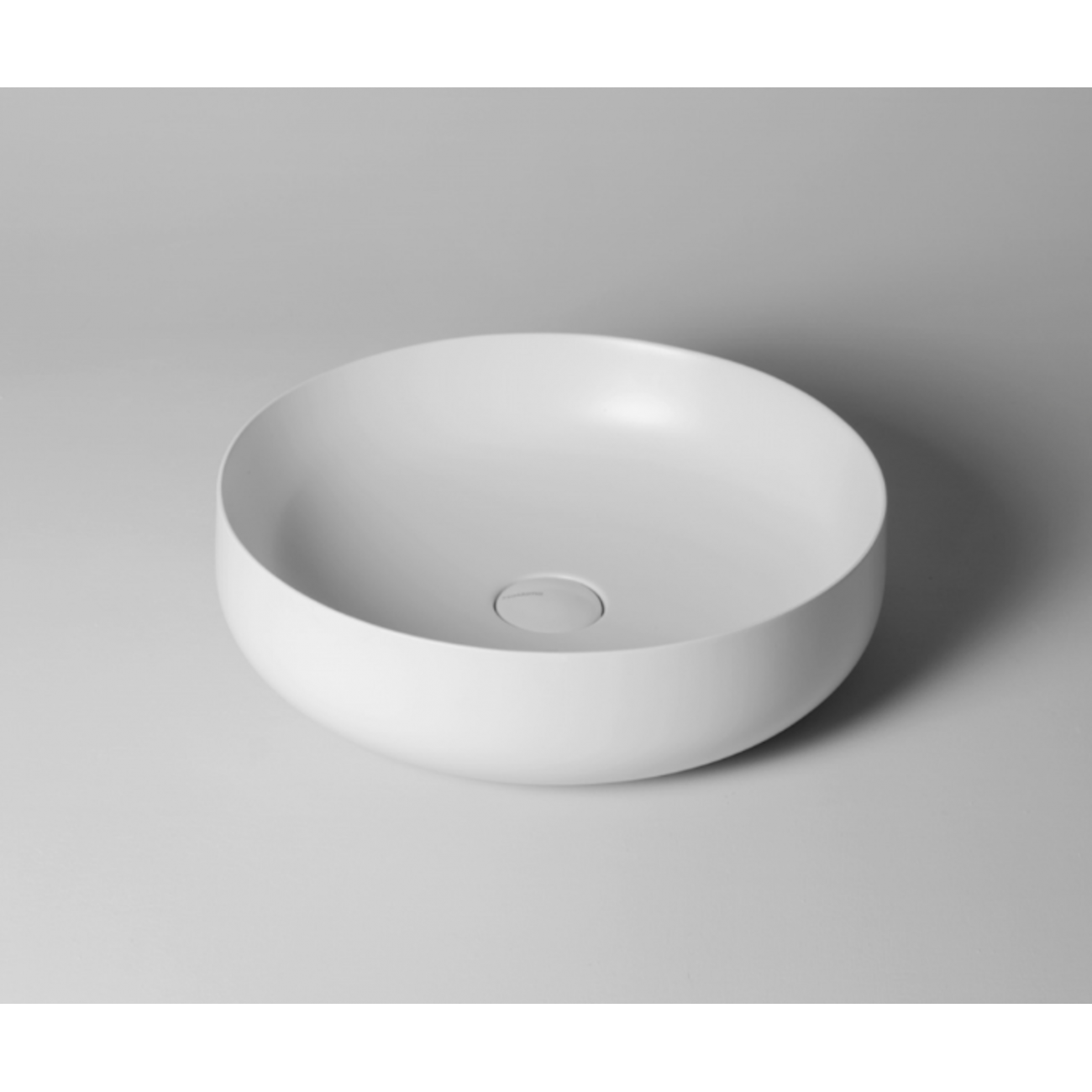 VALDAMA Seed - Lavabo in ceramica da appoggio Ø45 h13