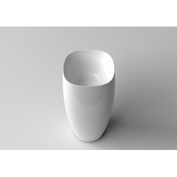 VALDAMA Seed - Lavabo freestanding in ceramica con scarico a parete