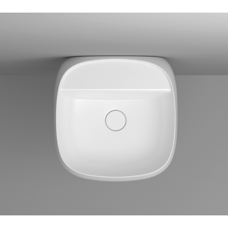 VALDAMA Seed - Ceramic countertop and suspended washbasin 45x45 h15