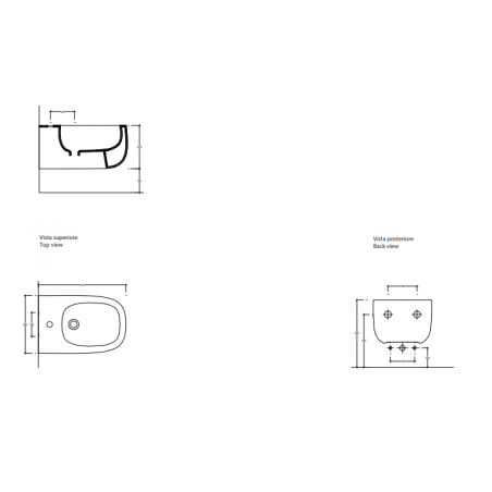 VALDAMA Seed - Ceramic bidet hanging