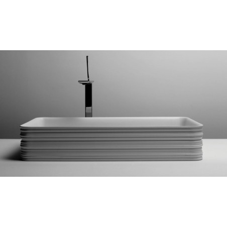 VALDAMA Trace - Ceramic countertop sink 65x38 h12