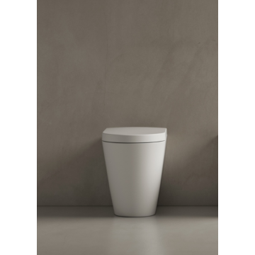 VALDAMA Il - Wc a terra Rimless con scarico traslato in ceramica.