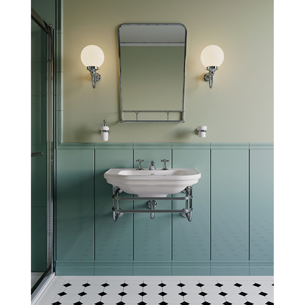 Devon&Devon CLASSICA, Metal console suspended for classic washbasin
