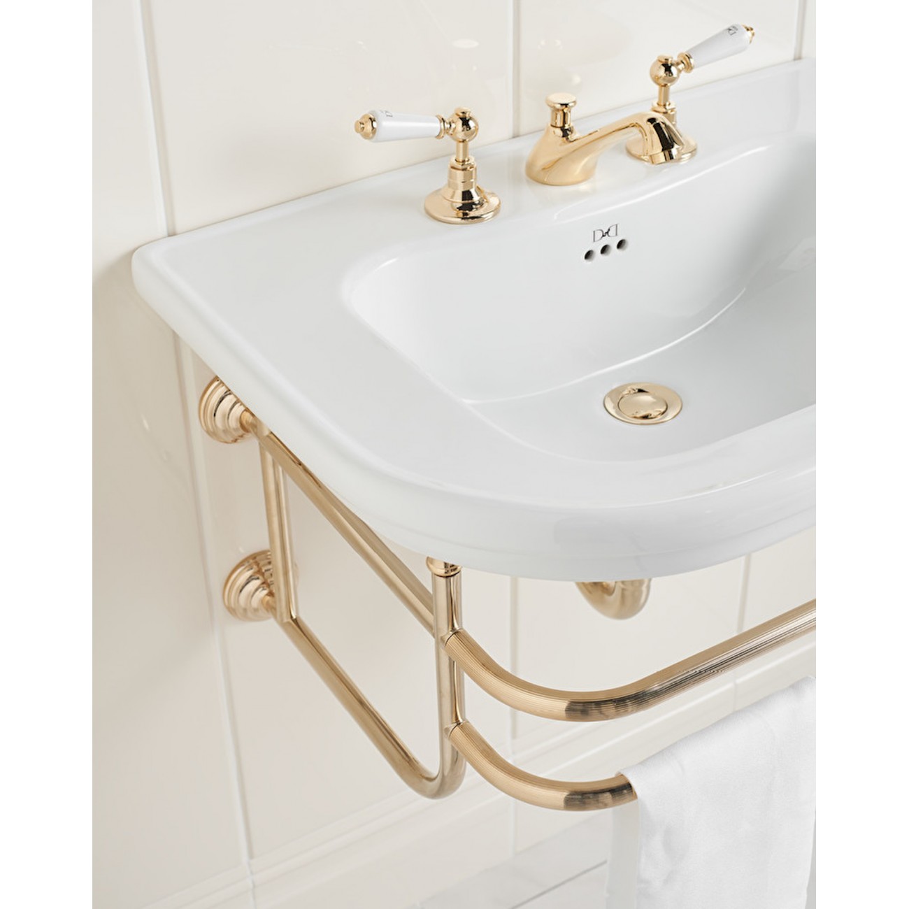 Devon&Devon CLASSICA, Consolle metallica sospesa per lavabo classica