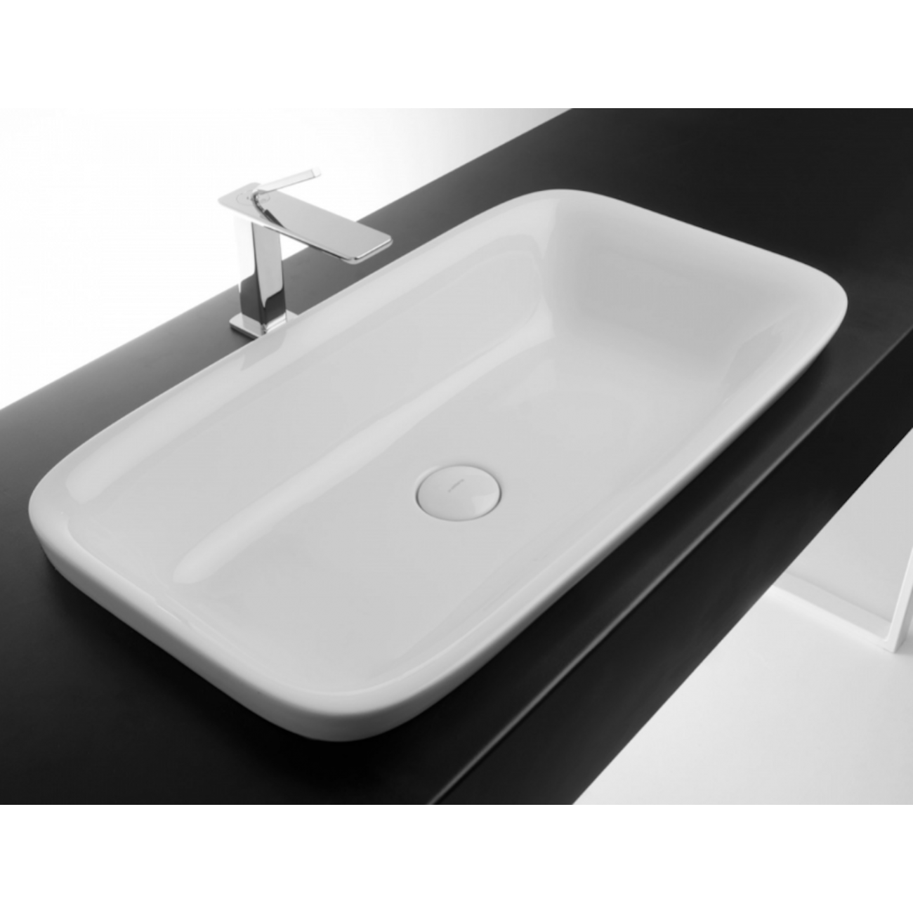 VALDAMA Soul - Lavabo in ceramica da incasso 70 x 38 h4