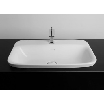 VALDAMA Soul -  Lavabo in ceramica da incasso 70 x 42 h4