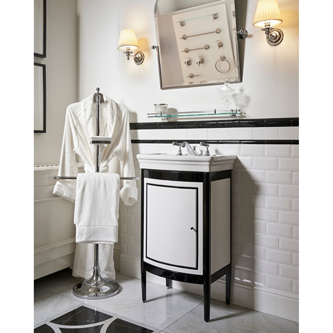 Devon&Devon Harry Junior, Mobile portalavabo in legno laccato per lavamano New Etoile