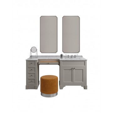 Devon&Devon SEASON VANITY COMPOSITION, Meuble de toilette avec coiffeuse intégrée Warm Grey (Matt)