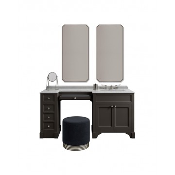 Devon&Devon SEASON VANITY COMPOSITION, Meuble de toilette avec coiffeuse intégrée Boue(Matt)