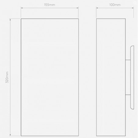 ASTRO Lighting - Comino 155, lampada a muro.
