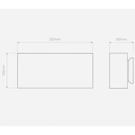 ASTRO Lighting - Comino 320, lampada a parete.