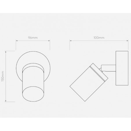 ASTRO Lighting - Dartmouth Single Spot, wall lamp.