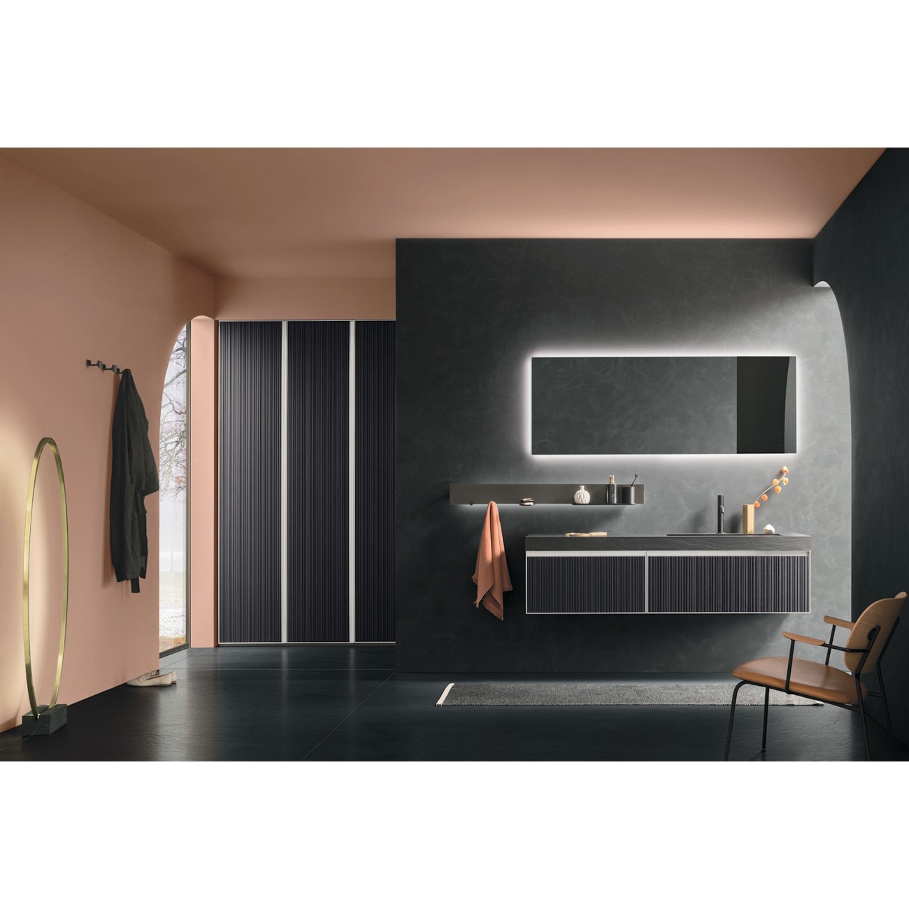 ARBI Mirror - TAO with shelf ( Sp. 2.7 + 11.3 cm)