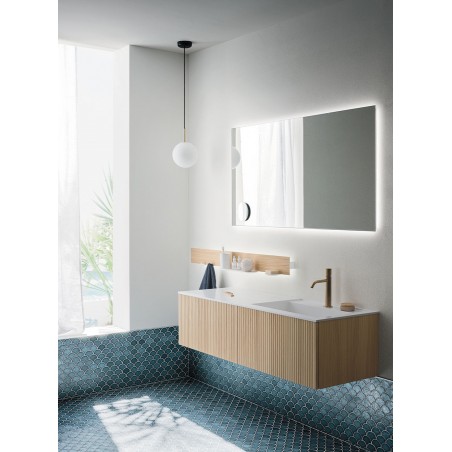 ARBI Miroir - TAO avec étagère ( Sp. 2,7 + 11,3 cm)