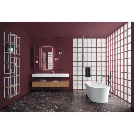 ARBI Miroir - TAO avec étagère ( Sp. 2,7 + 11,3 cm)