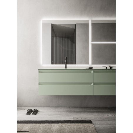 ARBI Miroir - TAO avec étagère ( Sp. 2,7 + 11,3 cm)