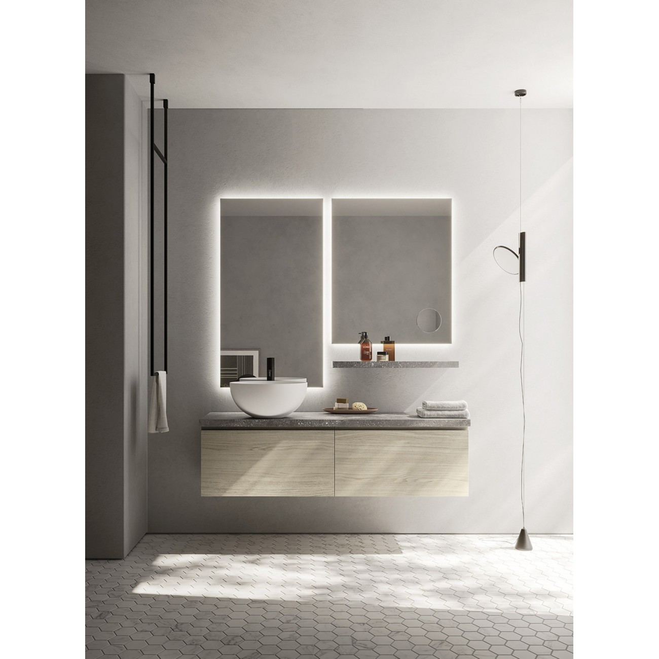 ARBI Specchiera - TAO con mensola ( Sp. 2,7 + 11,3 cm)