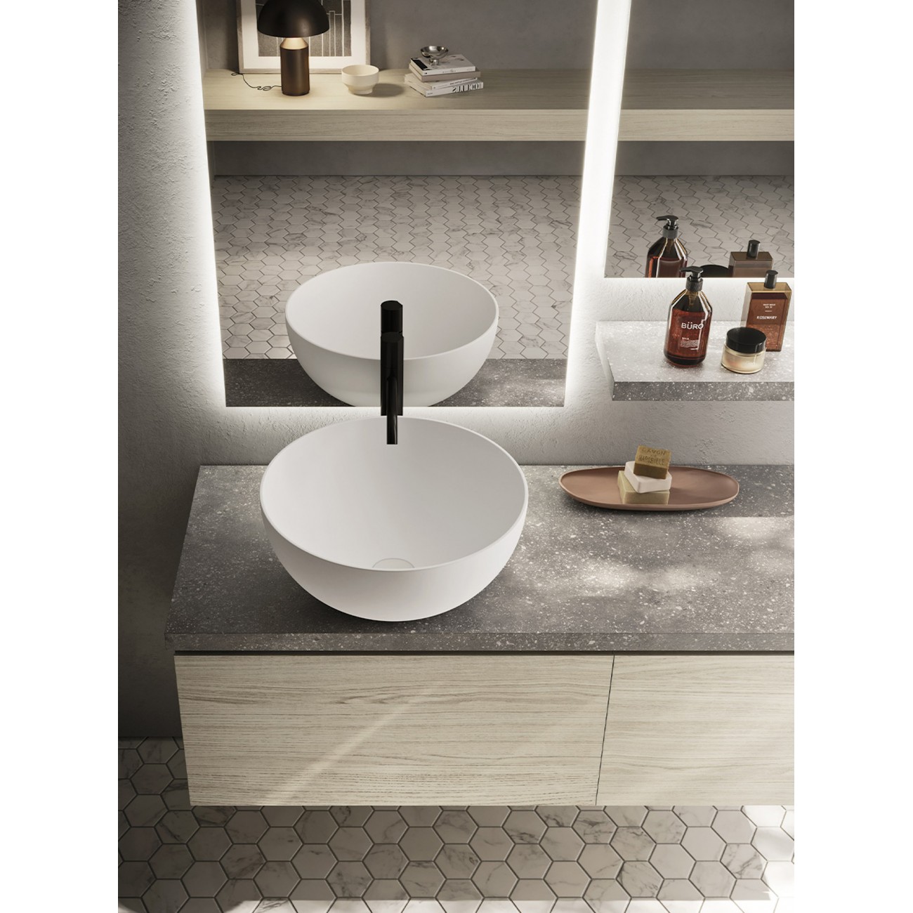 ARBI Lavabo appoggio - SEMISFERA