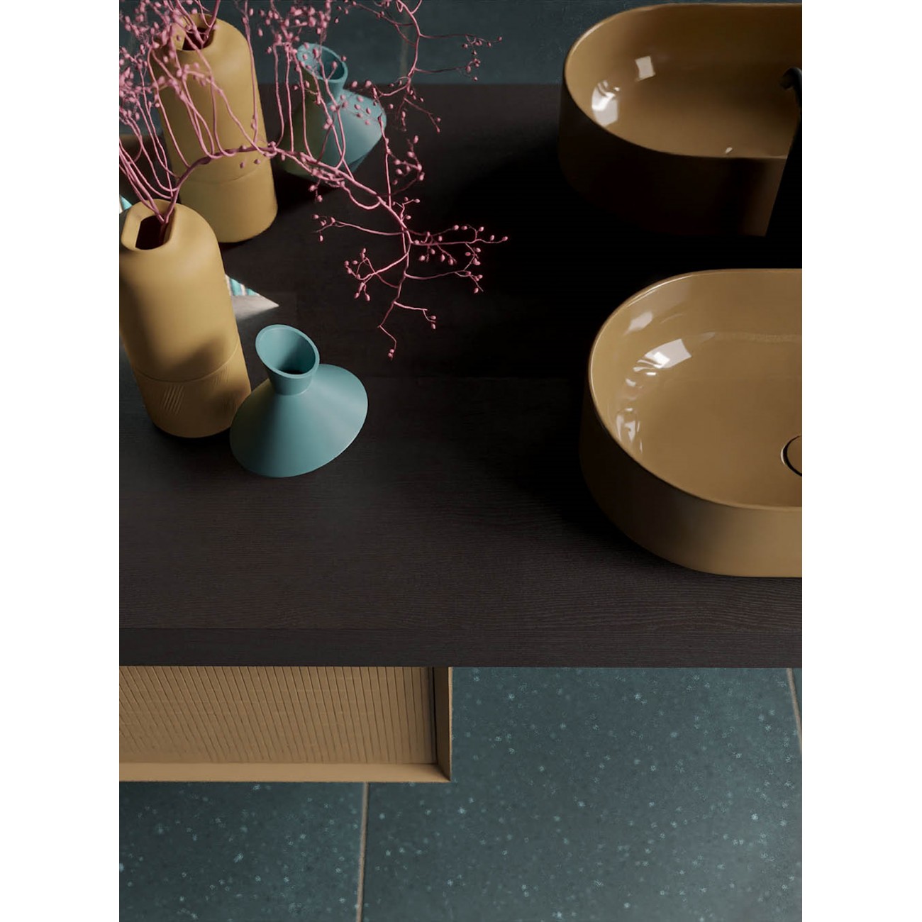 ARBI Lavabo appoggio in ceramica - SMART 54