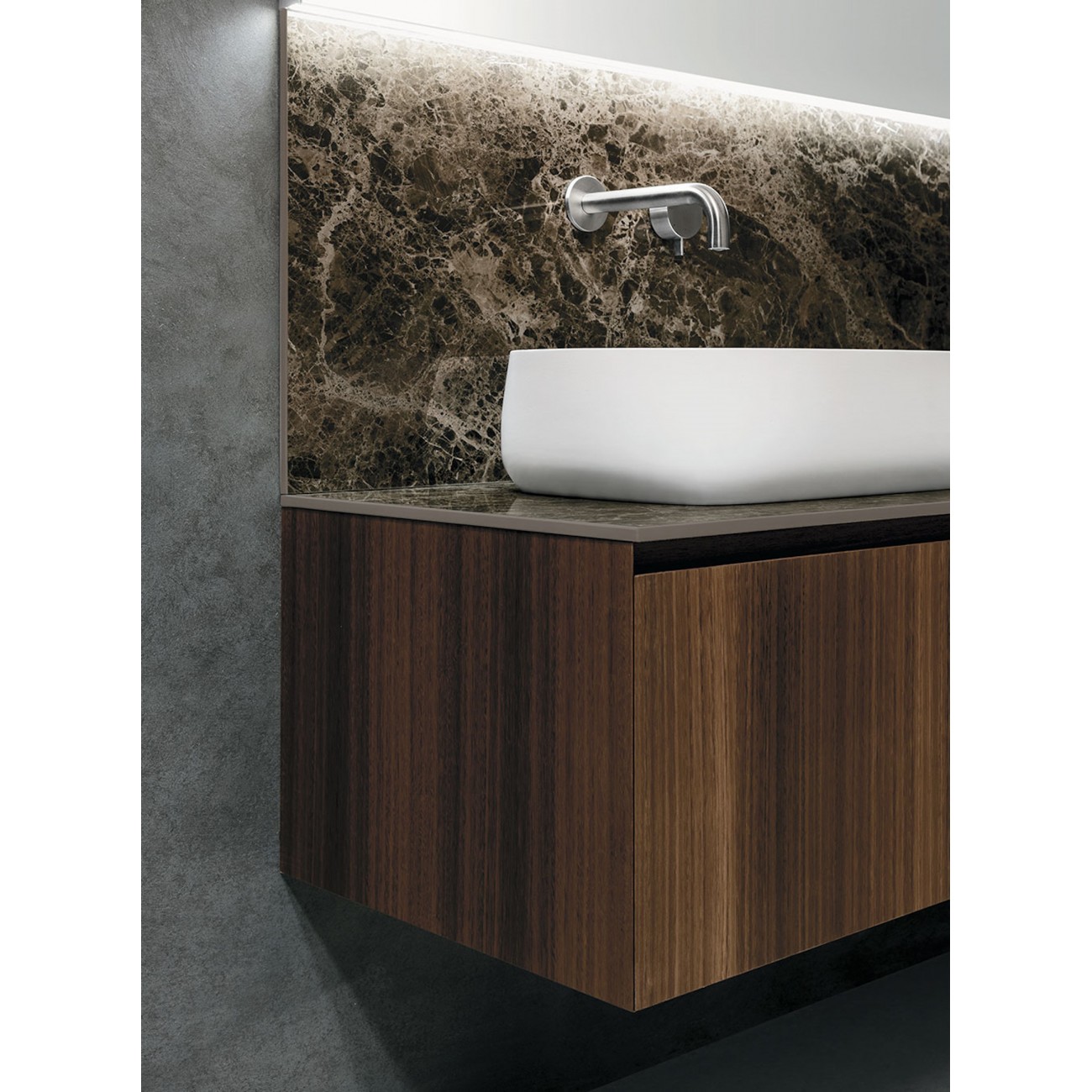 ARBI Lavabo en mortier céramique - PANIER 56