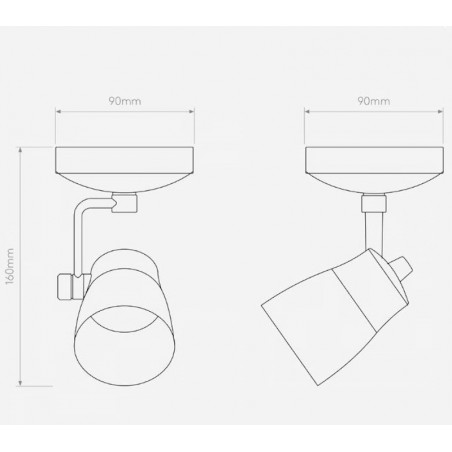 ASTRO Lighting - Juno single, lampada a soffitto.