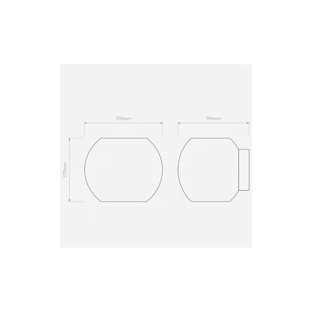 ASTRO Lighting - Luna, wall lamp.