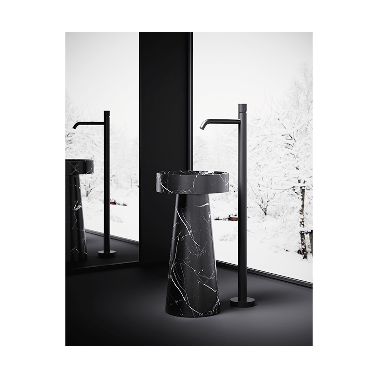 PAFFONI - Jo, Floor mounted basin mixer