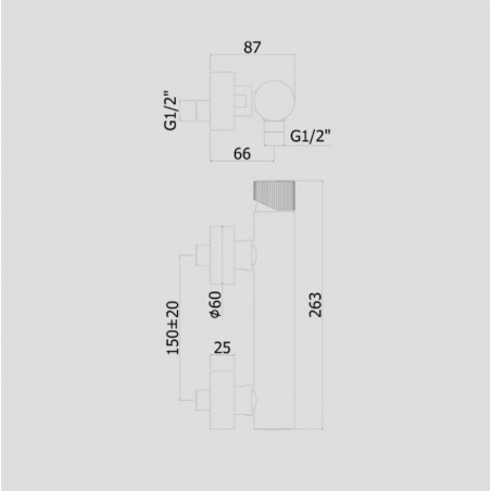 PAFFONI - Jo, Shower mixer