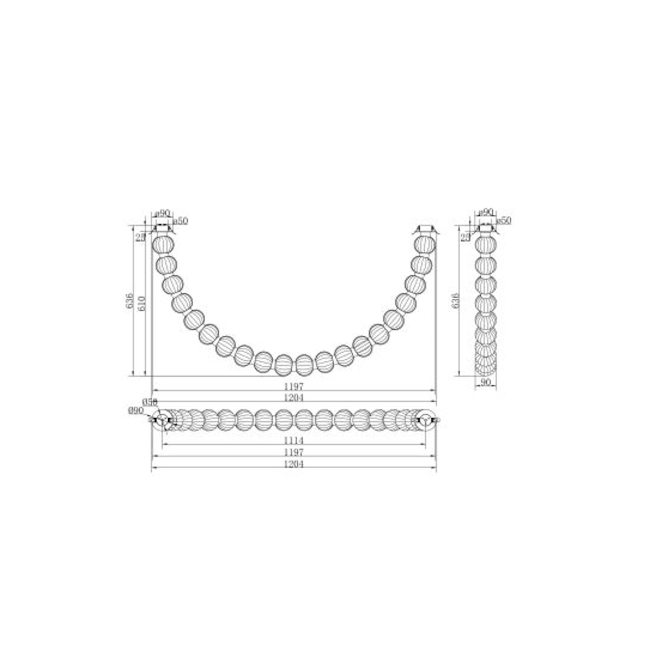 MAYTONI - Amulet, Lampada da soffitto