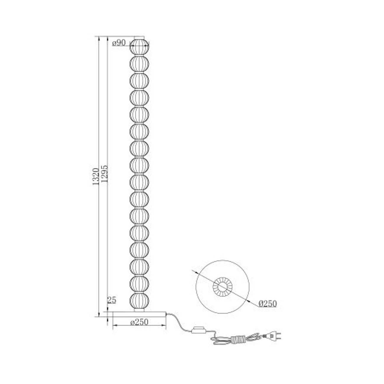 MAYTONI - Amulet, Lampadaire