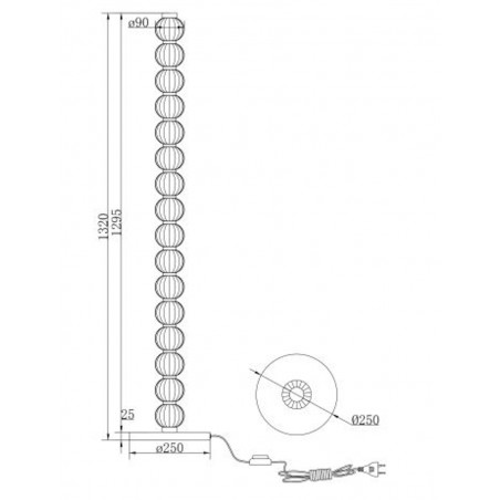 MAYTONI - Amulet, Lampadaire