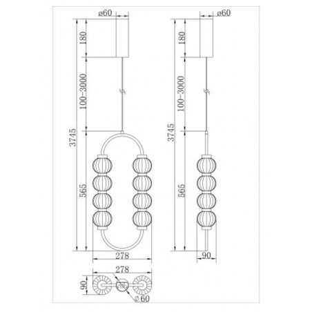 MAYTONI - Amulet, Lampada a sospensione